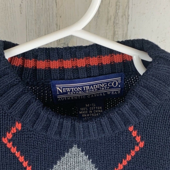 Newton Trading Co. Boys Youth Sweater Blue Size 5 - Picture 2 of 3